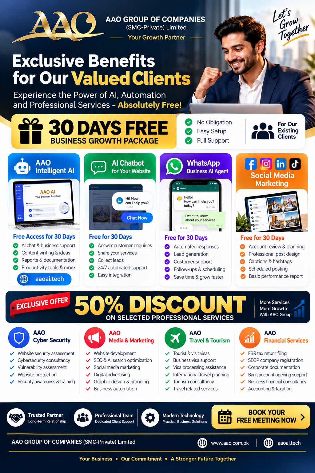 EXCLUSIVE BUSINESS BENEFITS FROM AAO GROUP OF COMPANIES!